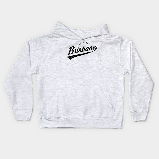 brisbane city vintage sport inspired Kids Hoodie by enigmatyc